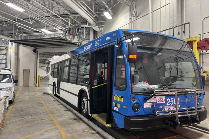 Saskatoon Transit uses the last two numbers of the year the bus was put in service when numbering buses.