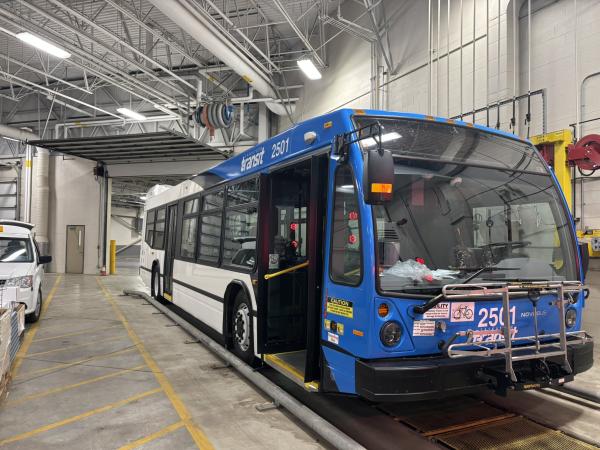 Saskatoon Transit uses the last two numbers of the year the bus was put in service when numbering buses.