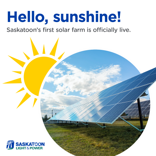 Hello, sunshine! Saskatoon's first solar farm is officially live